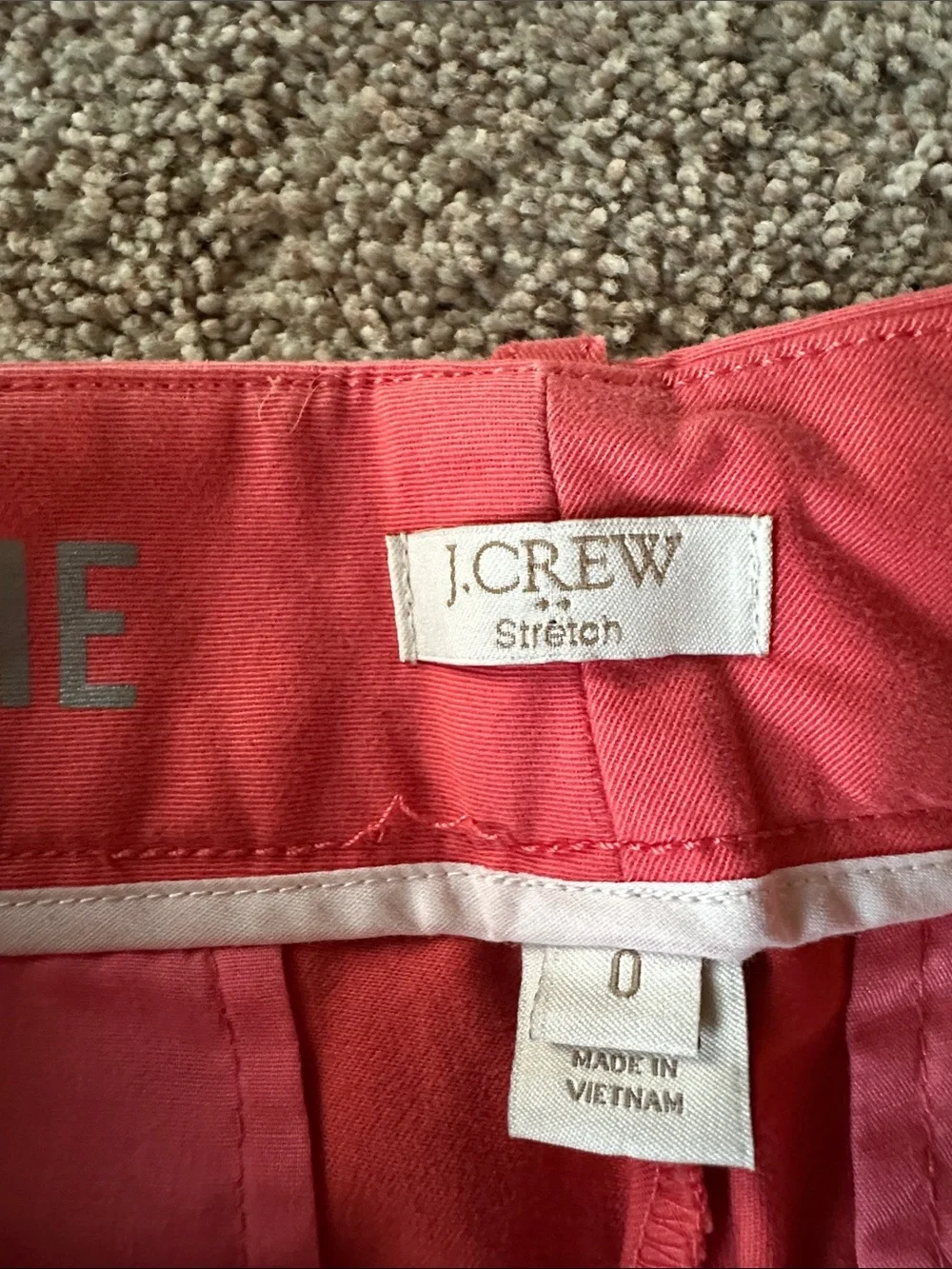 J. Crew Cropped Ankle Pants in Coral